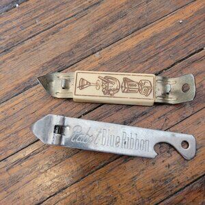 Vintage PBR Pabst Blue Ribbon and Other Bottle Can Opener Lot Bundle